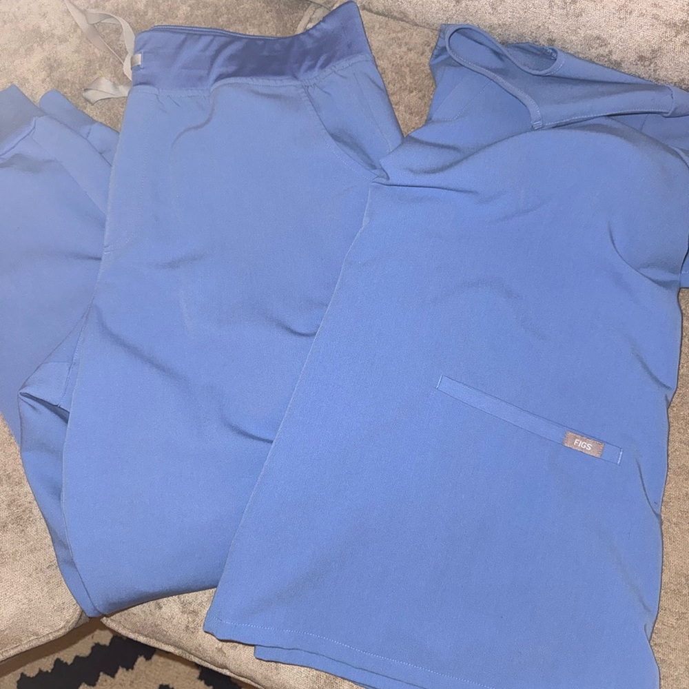 Figs Classic Blue Medical Scrub Set
